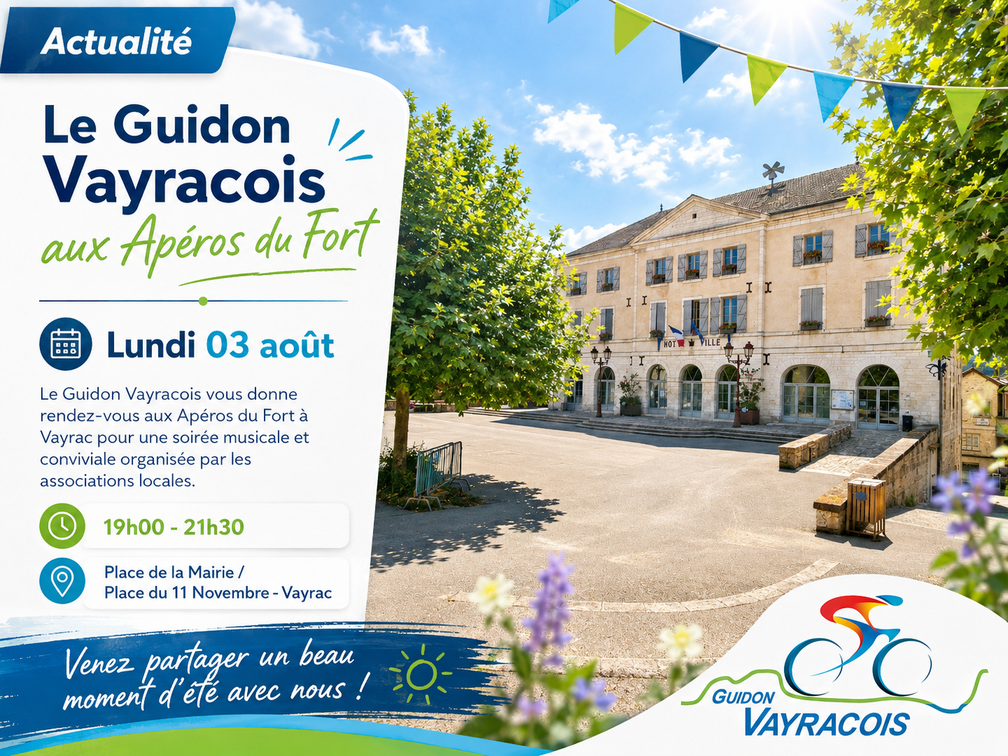 Le Guidon Vayracois aux Apéros du Fort, lundi 3 août 2026 à Vayrac